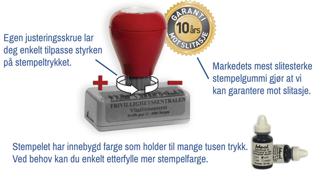 Ideal Selvfargende Konteringsstempler Foldal Stempel Og Skilt