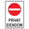 Skilt: Privat Eiendom