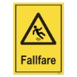 Fareskilt: Fallfare